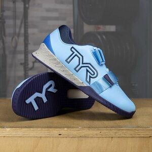 TYR L-1 Lifting Training Blue Weight Lifter Shoes Size M10.5 W12
